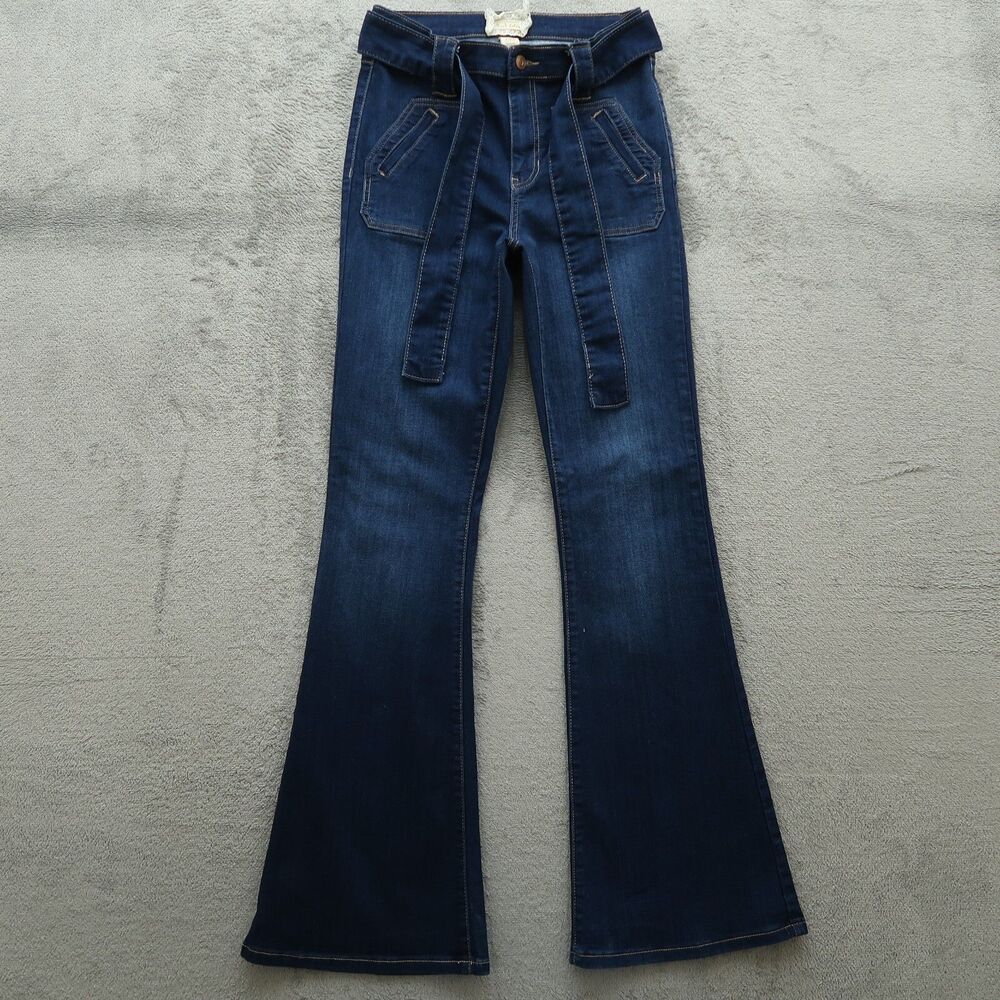 Altard State Jeans Junior's Size 5 Blue High-Rise Flare Denim Pants 32" Inseam
